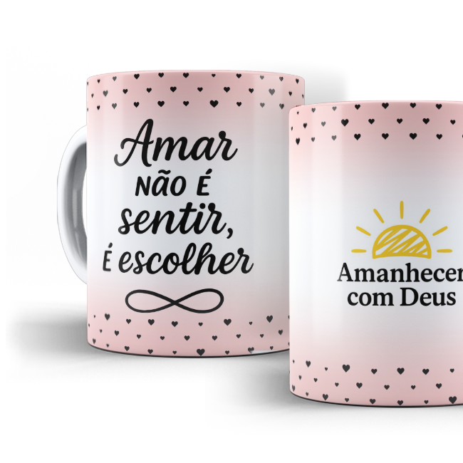 Caneca do tema Amor