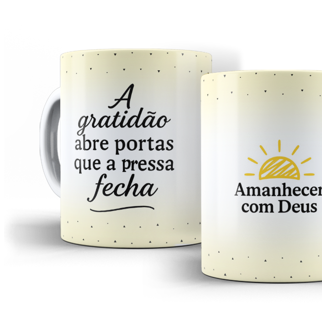 Caneca do tema Gratidão