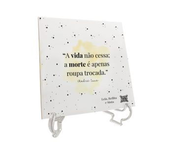 Azulejo A vida não cessa, de André Luiz