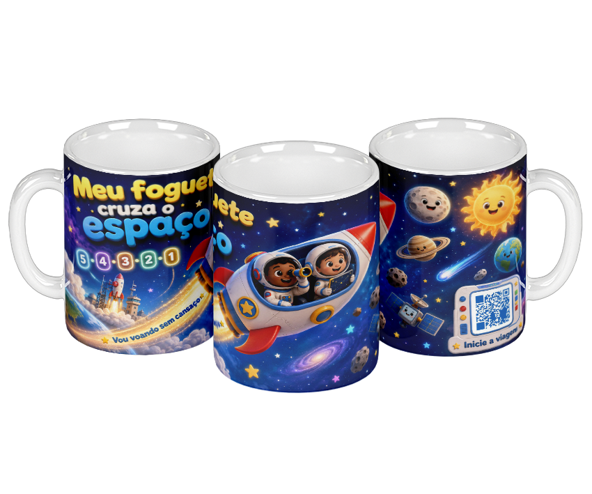 Mockup da caneca Contagem para decolar