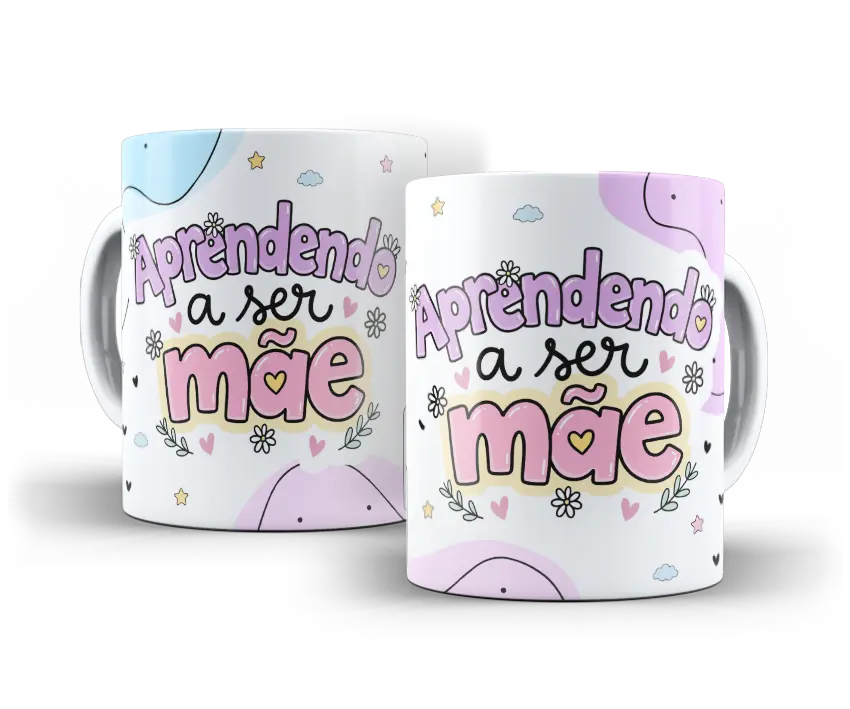 Caneca Aprendendo a ser mãe