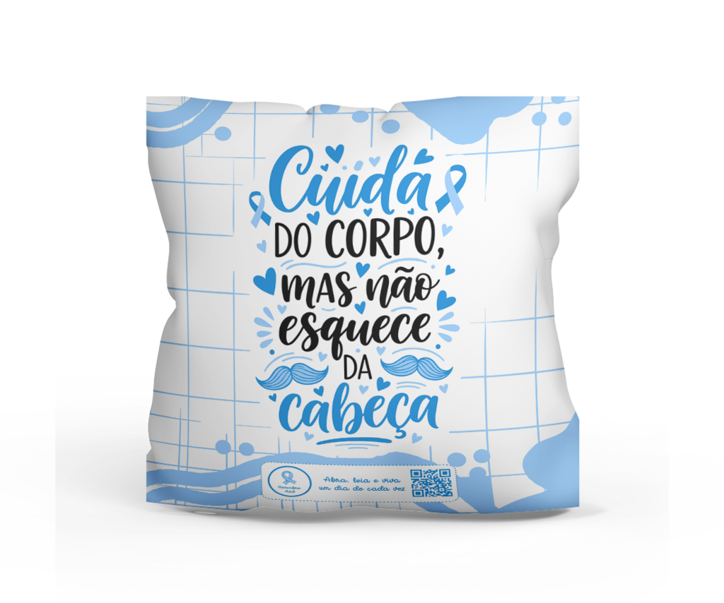 Almofada Cuida do corpo mas não esquece da cabeça