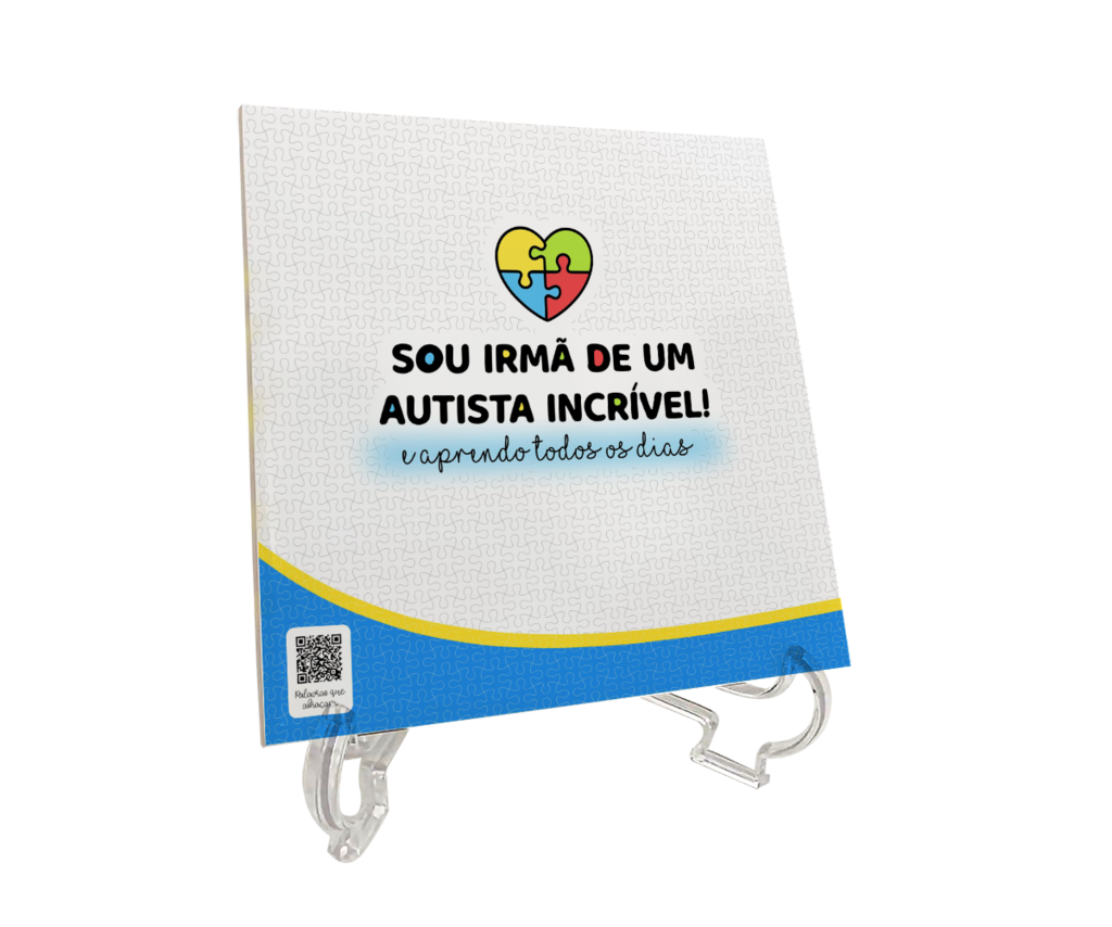Azulejo Sou irmã de um autista incrível