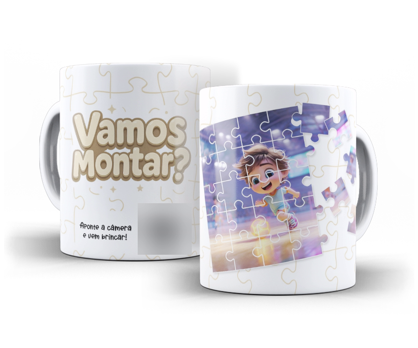 Caneca com arte de super-herói
